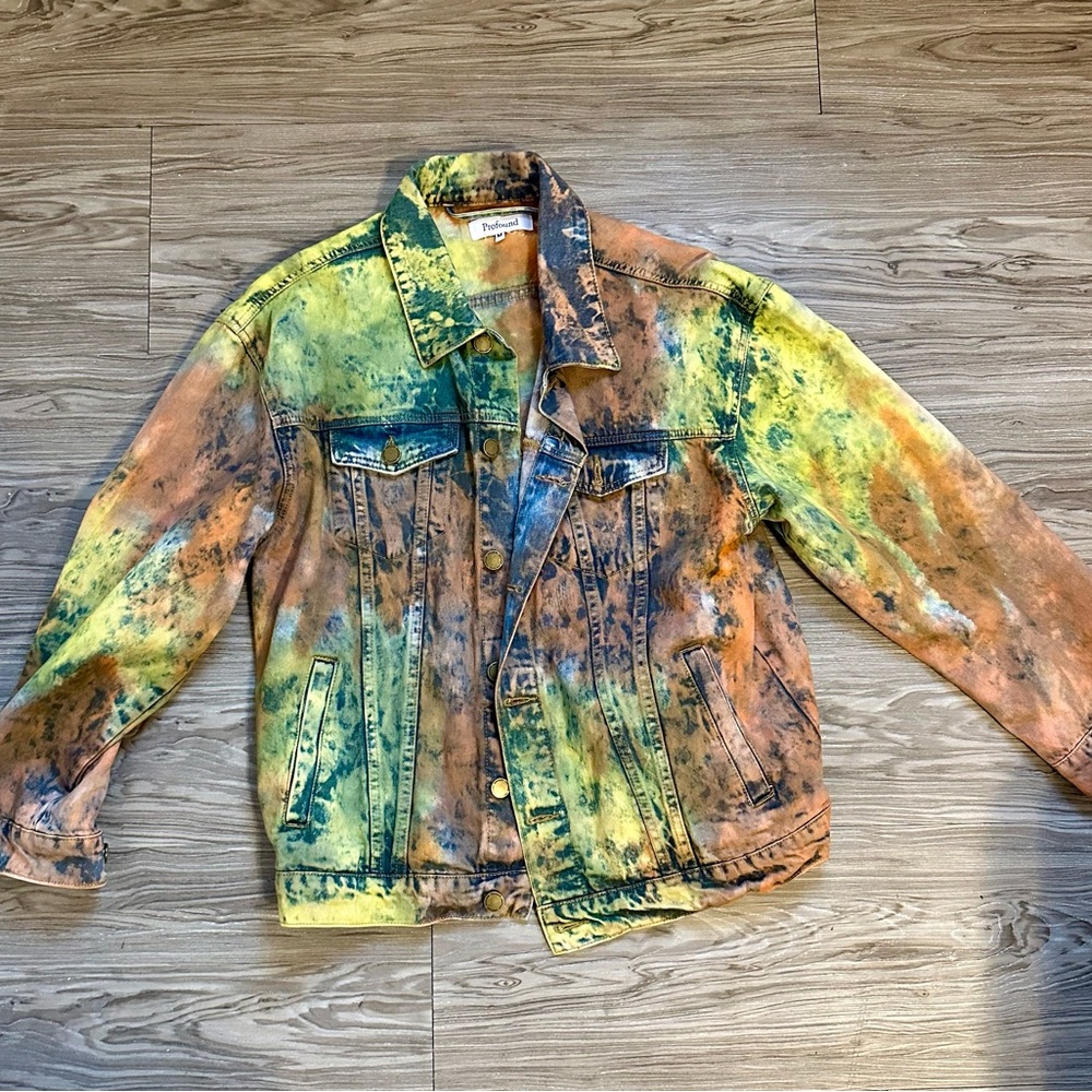 Tie dye statement jacket